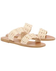 Женские плетеные сандалии Melia Vachetta в цвете слоновая кость Ancient Greek Sandals