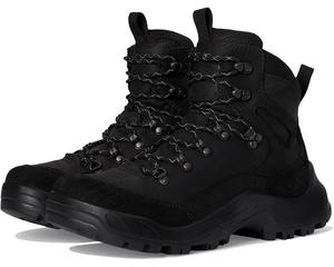 Походные ботинки ECCO Sport Offroad Waterproof High Lace-Up Hiking Boots, цвет Black Nubuck/Black Oil Nubuck