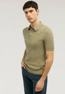 В трехмерной рубашке поло Trussardi, Verde Militare