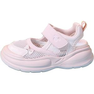 Сандалии серии Mickey с низким верхом, противоскользящие, с амортизацией, устойчивые к истиранию, дышащие, детские Disney, розовый