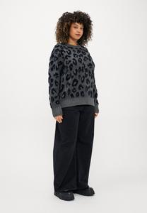 Джемпер CARSARA GLITTER O NECK ONLY Carmakoma, темно-серый