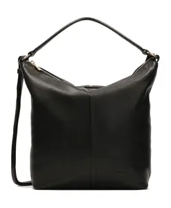 Свободная сумочка на двух ремнях. Kazar, черный