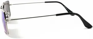 Солнцезащитные очки прямоугольной формы с зеркальными линзами золотистого и синего цвета в винтажном стиле ретро для мужчин и женщин KISS, Gold