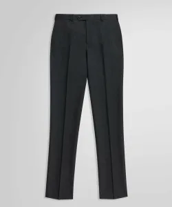 Классические шерстяные однотонные брюки с гладкой передней частью.
