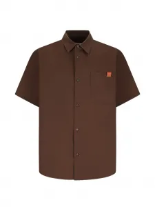 Хлопковая рубашка Karl с короткими рукавами Darkpark, коричневый