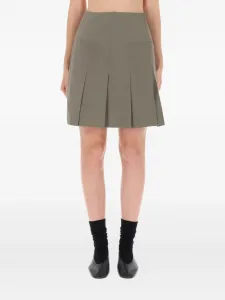 Плиссированная мини-юбка Our Legacy, зеленый