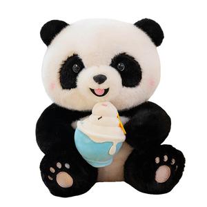 Плюшевая кукла Round Panda высотой 25см/35см Pissie