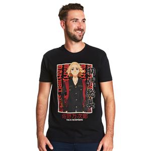 Tokyo Revengers - футболка Manjiro Sano черная