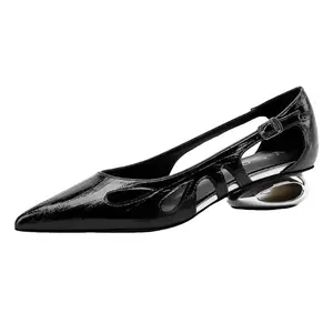 WUJI Женские повседневные туфли 3 см черные, цвет Black