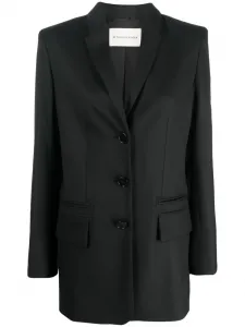 Однобортный блейзер Porter строгого кроя BY MALENE BIRGER, черный