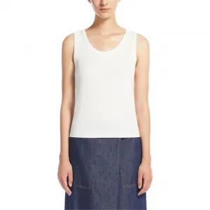 Майка без рукавов Weekend Max Mara с рубчиками WEEKEND MaxMara, белый