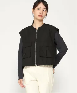 Рабочая короткая жилетка с двойной молнией Interplanet, цвет Black