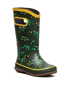 Детские и подростковые резиновые сапоги Tractor Bogs, зеленый