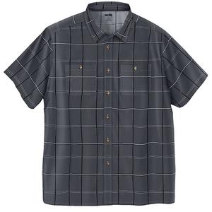 Мужская спортивная рубашка в клетку с короткими рукавами и принтом Kingsize Big & Tall KingSize, цвет Steel Window Pane