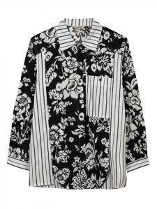 Блуза Herrlicher, черный/белый