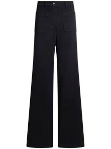 ETRO брюки широкого кроя, синий