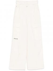 Брюки карго с жатым эффектом Moncler Grenoble, нейтральный