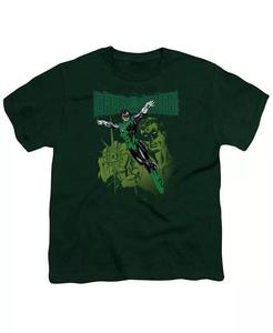 Футболка с коротким рукавом Gl166 Cover для мальчиков Green Lantern, зеленый