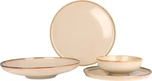 Набор столовых приборов - Sand Hygge - 24 предмета - 6 персон - фарфор Bonna