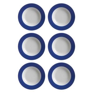 Тарелка для супа Тарелка для супа Doppio ø 22 см, набор из 6 шт. Ritzenhoff & Breker, Indigo Blau