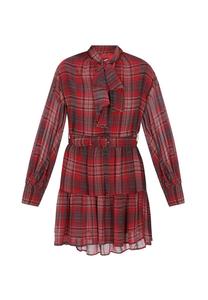 Платье-рубашка DreiMaster Vintage, красный/бордовый