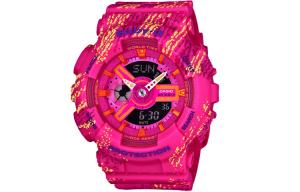 Женские часы BABY-G розовые BA-110TX-4A CASIO