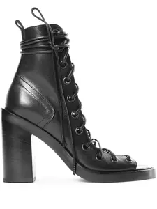 Босоножки Bernardina со шнуровкой Ann Demeulemeester, черный