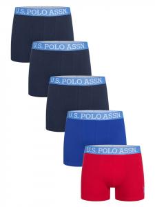 Боксерские шорты P-008 в цвете темно-красно-синий U.S. Polo Assn.