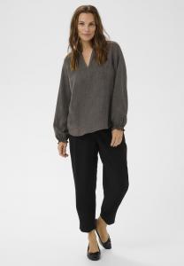 Блуза Bon'A Parte Blouse, Dark Grey Melange/Dark Grey