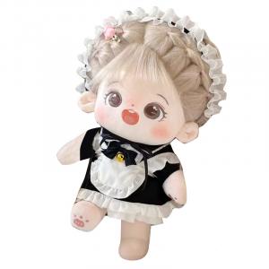 Обратимый большой плюшевый кукла с текстурой каштана, высота 40 см Dolls and bears dance, Big Chestnut Baby + Braided Hairstyle + Suave