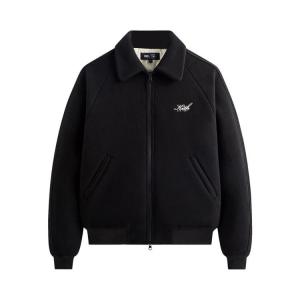 Куртка Kith For The New York Yankees Melton Wool Raglan Varsity Jacket, Black