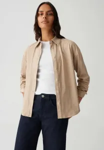 Куртка из искусственной кожи с замшевой отделкой, прямого кроя. Opus, Macadamia