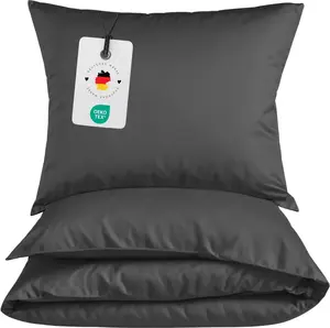 Постельное белье Renforce 155x220 антрацит однотонное Carpe Sonno