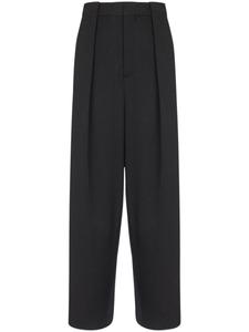 Balmain брюки со складками, черный