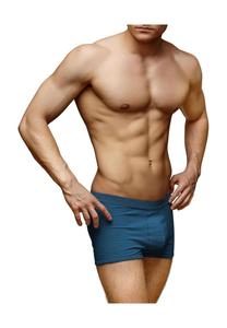 6 мужских боксеров из вискозы в подарочной упаковке normani, темно-синий