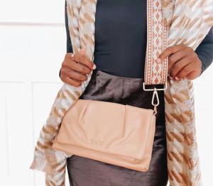 Aurora поясная сумка-клатч в коричневом цвете Pretty Simple