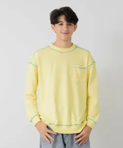 Толстовка с цветным швом (для взрослых) Chil2, цвет Light Yellow