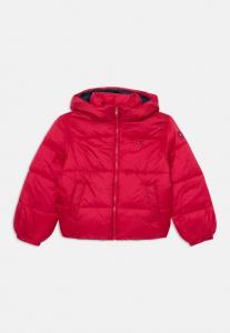 Зимняя куртка Tommy Hilfiger HOODED SHINY PUFFER UNISEX, Ruby Rhubarb/Red
