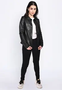 Кожаная куртка Maze "42020134", черный