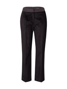 Обычные плиссированные брюки COMMA, Black