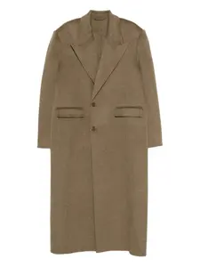 Однобортное пальто с карманом Tetsu Séfr, зеленый