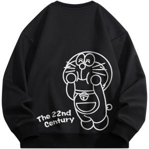 Толстовка унисекс Doraemon, Черный (на флисовой подкладке)