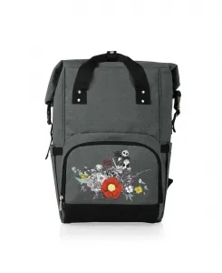 Рюкзак-холодильник с откидной крышкой для путешествий «Кошмар перед Рождеством: Джек и Салли» Oniva, серый