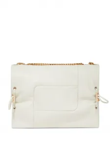 Сумка на плечо с цепочным ремнем Lancel, бежевый