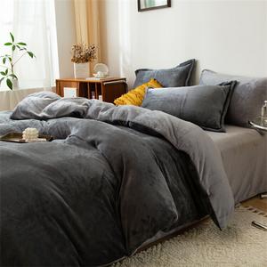 Disney Теплый зимний комплект одеяло 200х230 см (съемный пододеяльник + одеяло 3,5 кг), фланель, цвет темно-серый + светло-серый