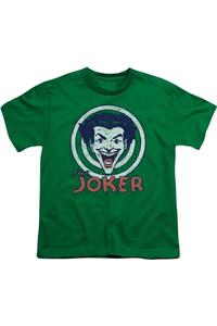 Футболка с принтом DC Comics Joke Target для детей Gildan, зеленый