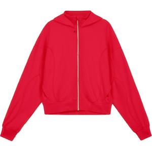 Lululemon Золотая стеганая куртка женская, Red