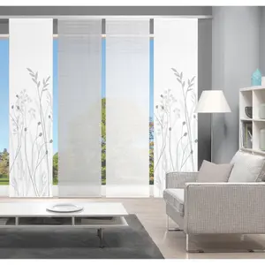 Раздвижные шторы Vision S «GRASIL SET OF 4», (4 шт.), имитация бамбука, цифровая печать, серый