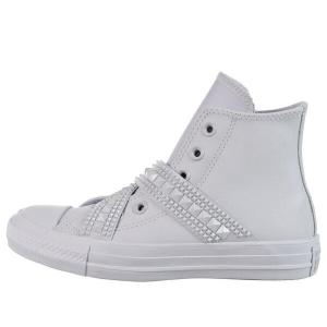 Кроссовки chuck taylor all star punk strap high top 'pure platinum' Converse, серый