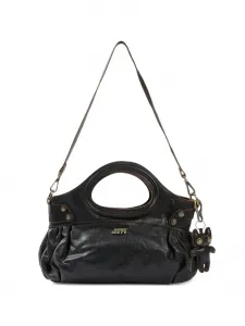 Сумка-тоут из состаренной кожи Miss Sixty, черный